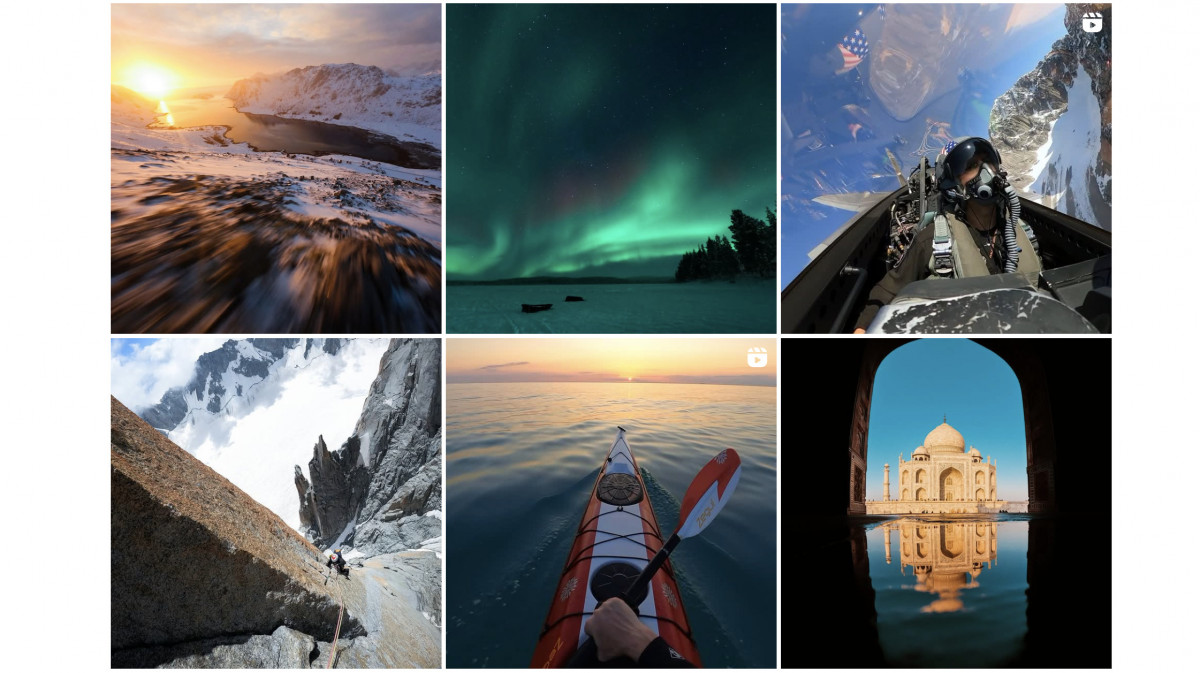 El feed de IG de GoPro es un ejemplo del storytelling basado en UGC que realiza la marca